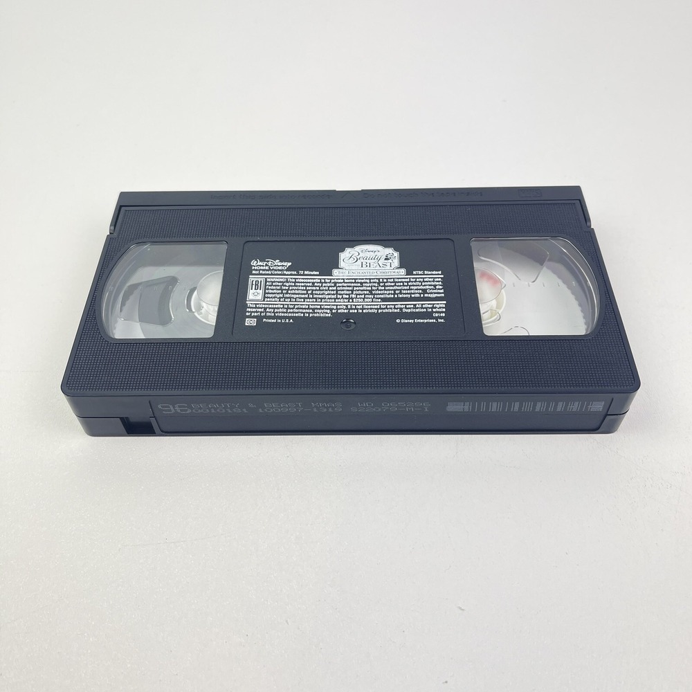 Disney  Beauty and the Beast The Enchanted Christmas VHS No Case